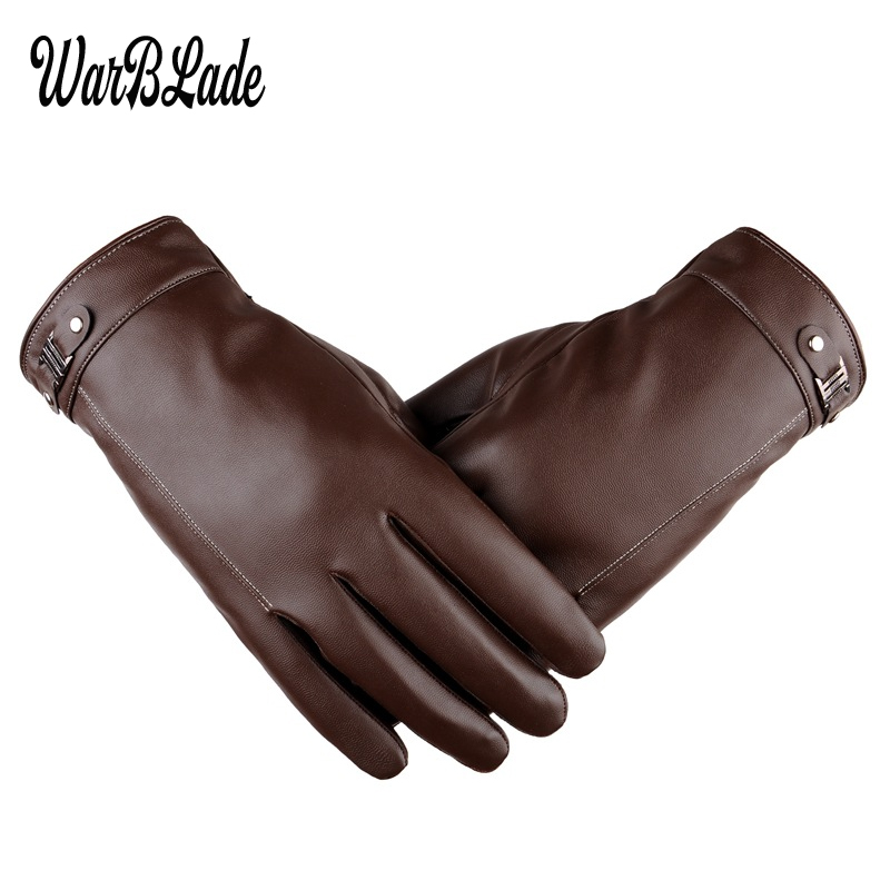 Leather Driving Glove - Nowe męskie rękawiczki biznesowe Zimowe rękawiczki