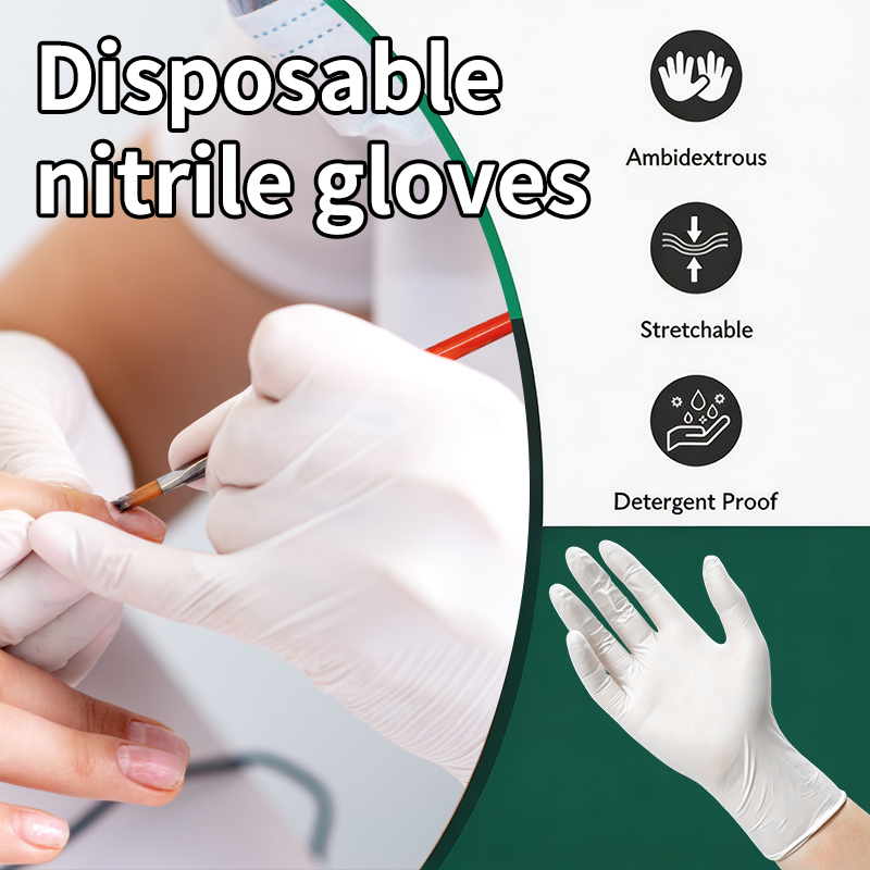 Nitrile Mechanic Glove - 10/50/100/200/400 SZT. Nitrylowe rękawice jednorazowe do