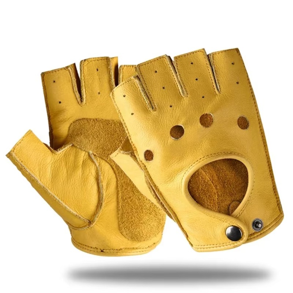 Leather Driving Glove - Retroowe męskie rękawice sportowe outdoorowe antypoślizgowe