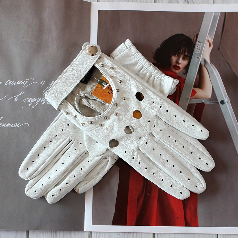 Leather Driving Glove - Letnie rękawiczki skórzane do jazdy na