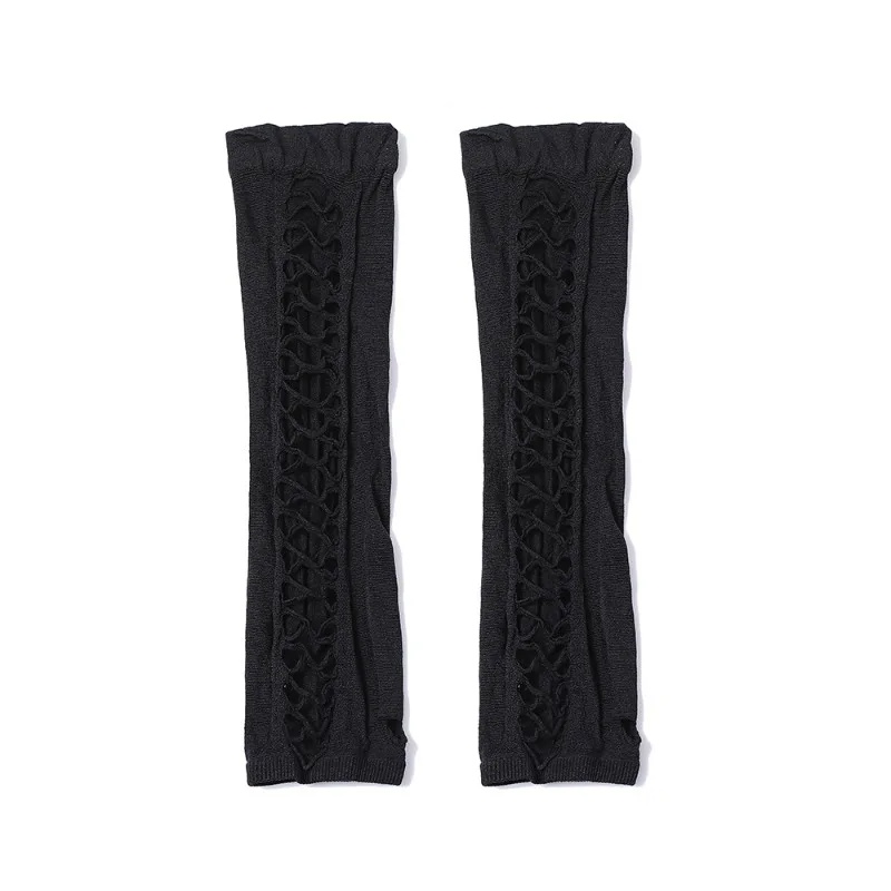 Długie, koronkowe rękawiczki d – Fingerless Glove Knit recenzja i cena