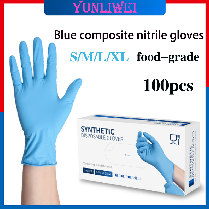 100 SZTUK Niebieskich Nitrylow – Nitrile Mechanic Glove recenzja i cena