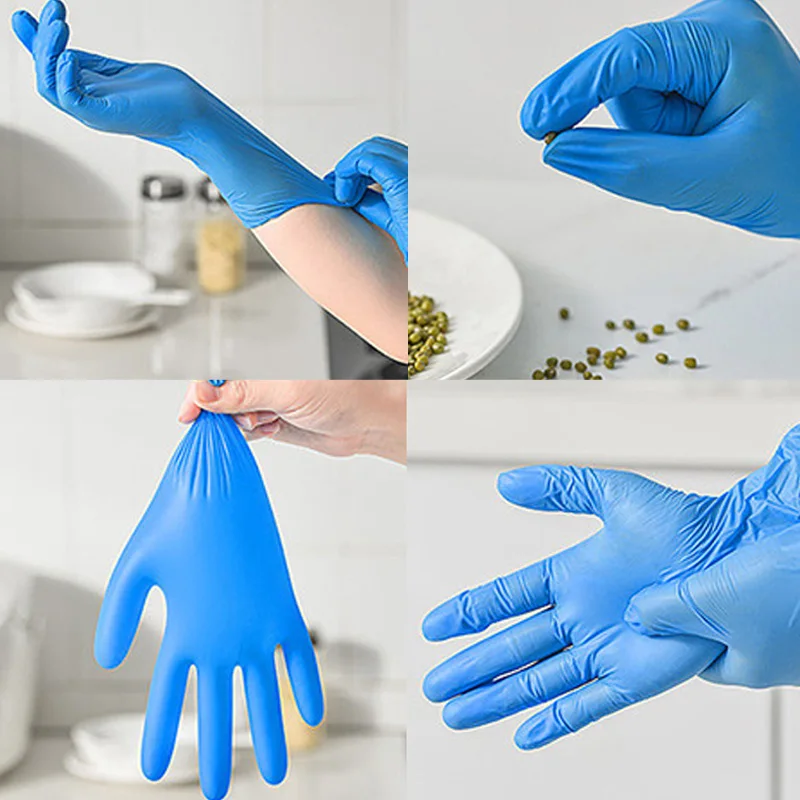 100 SZTUK Niebieskich Nitrylow – Nitrile Mechanic Glove recenzja i cena