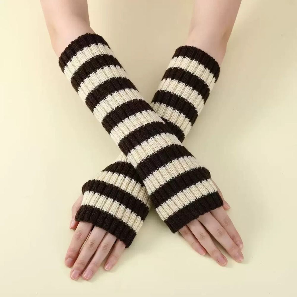 Modne rękawiczki bez palców w  – Fingerless Glove Knit recenzja i cena