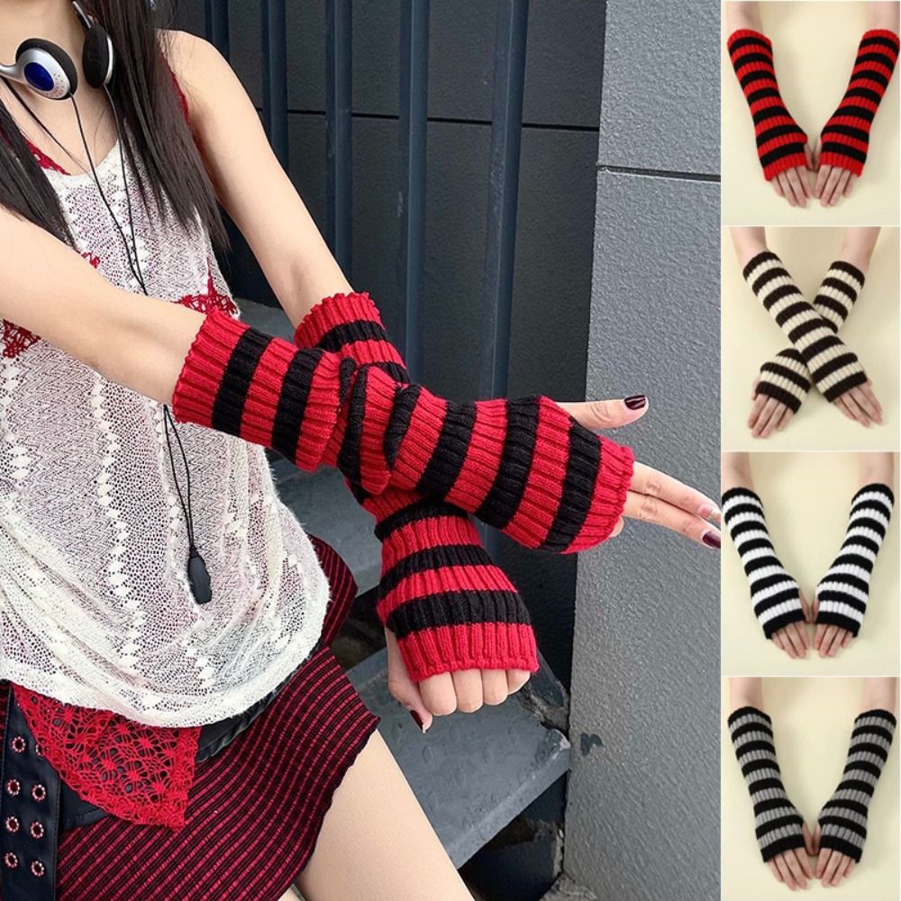 Modne rękawiczki bez palców w  – Fingerless Glove Knit recenzja i cena