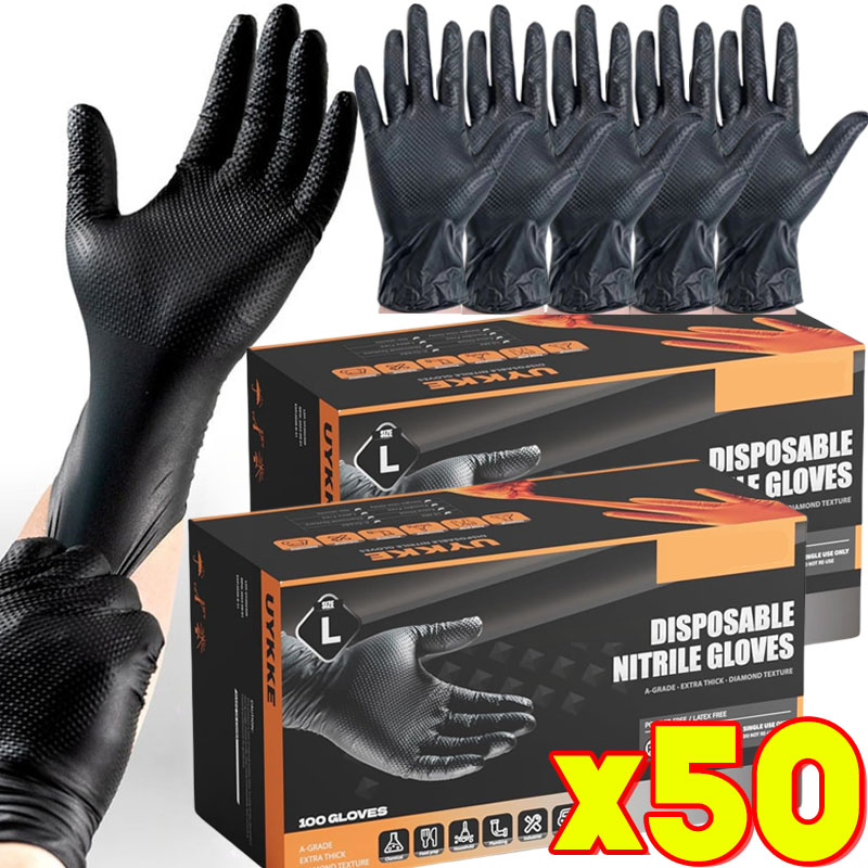Czarne rękawice nitrylowe Jedn – Nitrile Mechanic Glove recenzja i cena