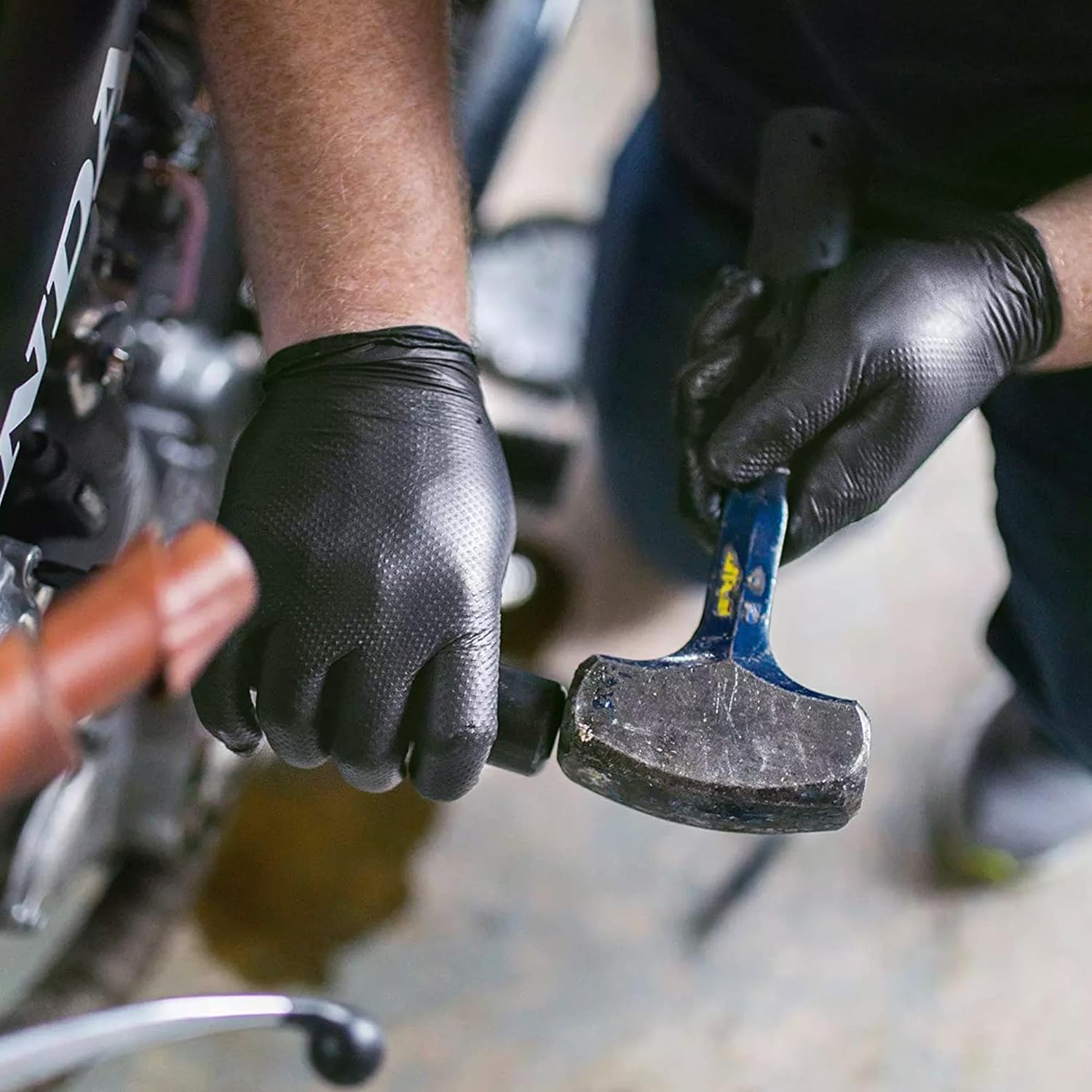 Czarne rękawice nitrylowe Jedn – Nitrile Mechanic Glove recenzja i cena