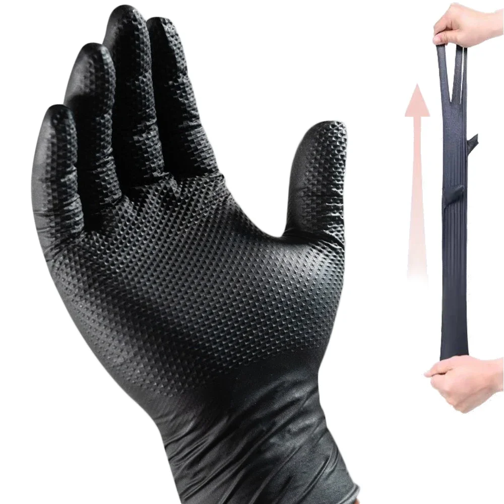Wytrzymałe pomarańczowe rękawi – Nitrile Mechanic Glove recenzja i cena