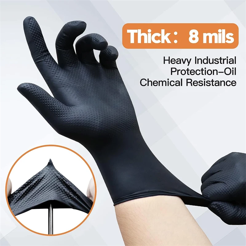 Przemysłowe czarne rękawice ni – Nitrile Mechanic Glove recenzja i cena